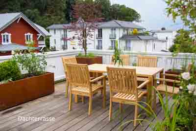 Villa Hansa, Penthaus 7, 2 SZ, 2 Bäder, in Binz, 40 qm Dachterrasse